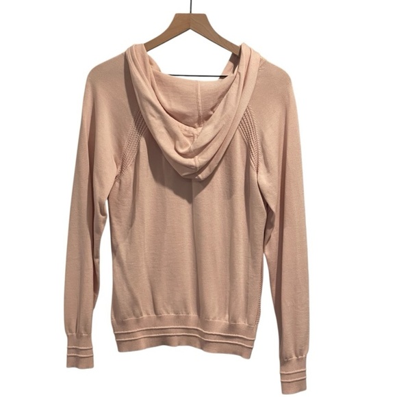 Athleta Evergreen Pink Hoodie Sweater, Long Sleeve, Relaxed, Coolmax Fibers, M - Picture 3 of 13